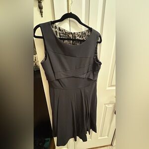 Jones New York Charcoal Sleeveless Mini Dress